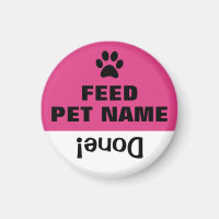 Are the pets fed? Task Chore List Reminder Magnet