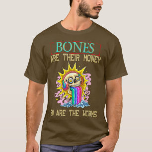 Are Their Money, Skeleton Playing Guitar Retro Vin T-Shirt