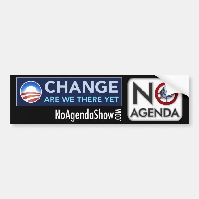 Are We There Yet? Bumper Sticker (Front)