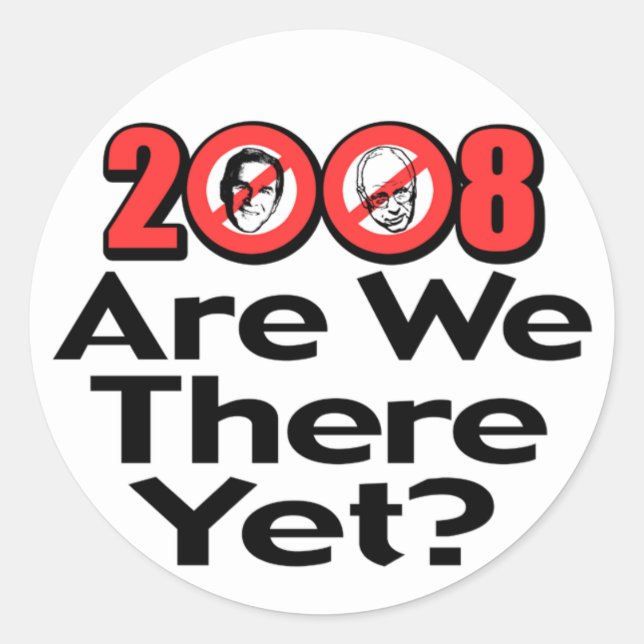Are We There Yet? Sticker  (Front)