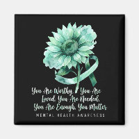 Are worthy loved sunflower mental health awareness