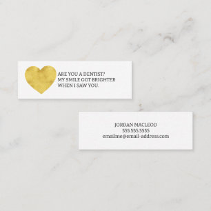 Are You a Dentist Fun Dating Calling Card