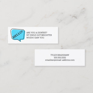 Are You a Dentist Fun Dating Calling Card