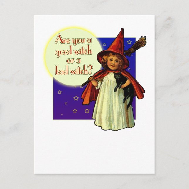 Are You a Good Witch Postcard (Front)