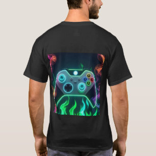 Are You A Pro Gamer Retro Neon Controller T-Shirt