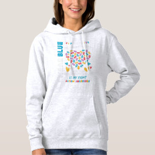 Are you a proud autism Grandpa? This I Wear Blue f Hoodie