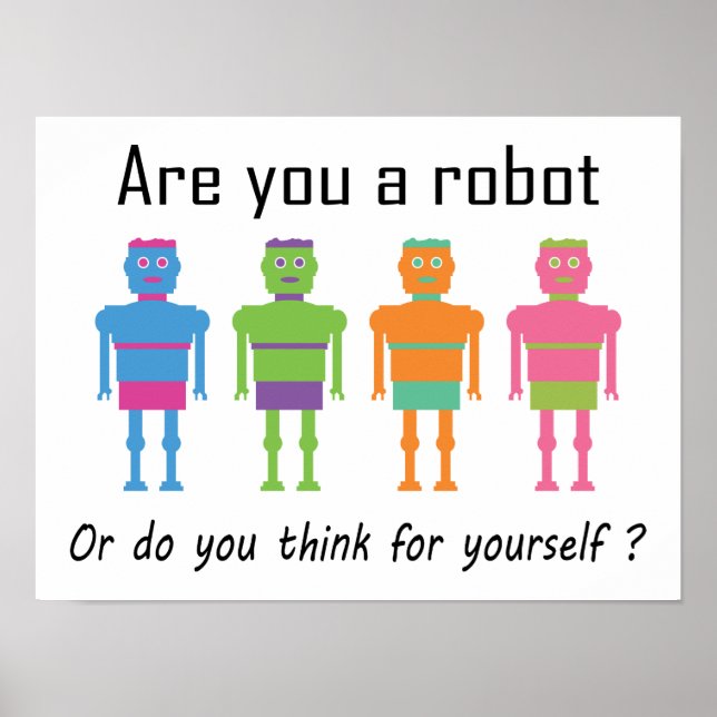 Are you a Robot? Poster (Front)