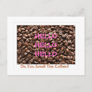 Are You Awake-Coffee Postcard - Customised