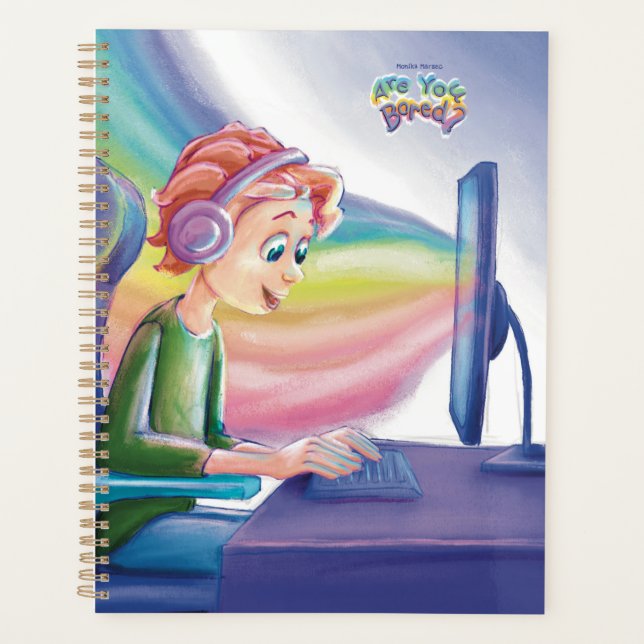 Are You Bored? Colourful Gamer Desk Planner (Front)