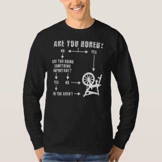 Are You Bored Flowchart Decision Maker Handspinne T-Shirt