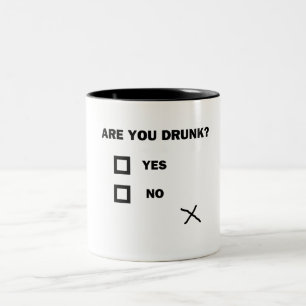 Are You Drunk? Two-Tone Coffee Mug