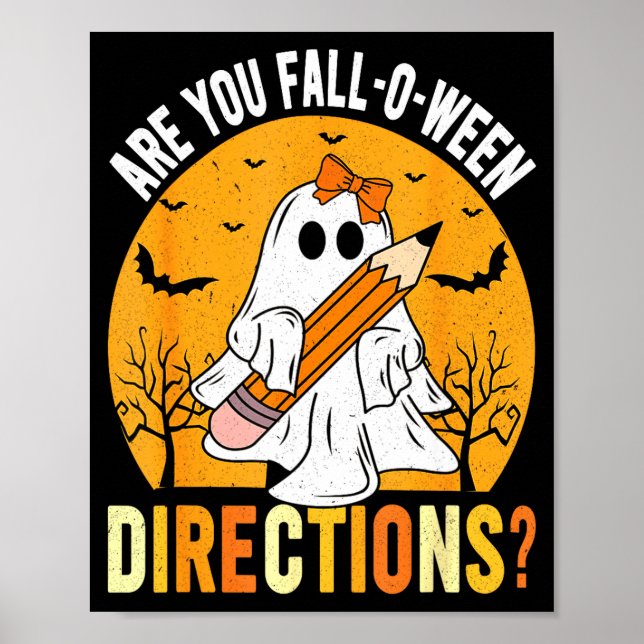 Are You Fall-o-ween Direction Funny Sarcastic Quot Poster (Front)