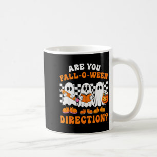 Are You Fall O Ween Directions Funny Ghost Teacher Coffee Mug