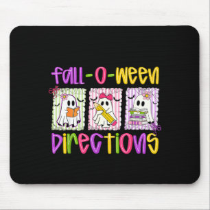 Are You Fall-o-ween Directions Funny Teacher Hallo Mouse Pad