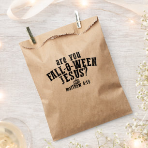 Are You Fall-O-Ween Jesus Christian Halloween Favour Bags