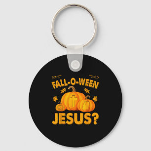 Are You Fall-o-ween Jesus Christian Pumpkin Hallow Key Ring
