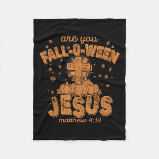 Are You Fall-o-ween Jesus, Funny Christian Bible C Fleece Blanket
