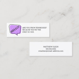 Are You From Tennessee Fun Dating Calling Card