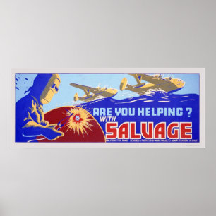 Are you helping?  Salvage - WPA Poster