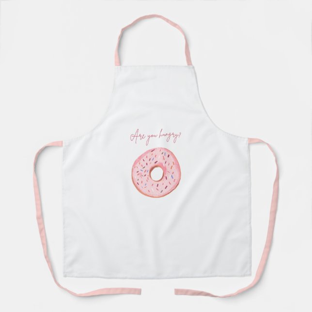 “Are You Hungry?” Cute Doughnut Apron 🍩💞 (Front)
