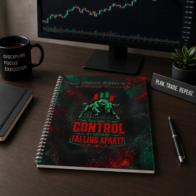 Are You in Control or Already Falling Apart Bull  Planner (Product shown in an AI-assisted illustrative lifestyle setting.)