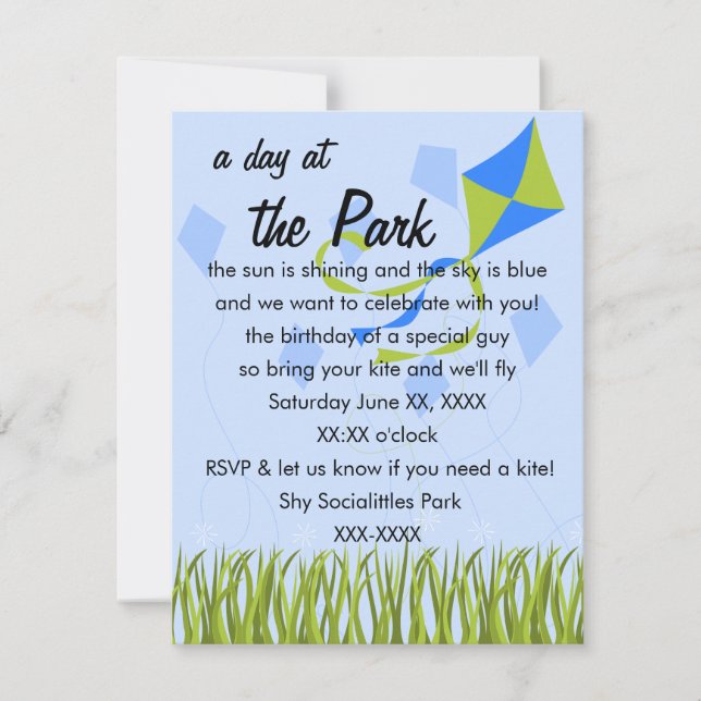 Are you Kiting Me? Invitation (Front)