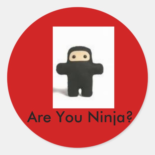 Are You Ninja sticker (Front)