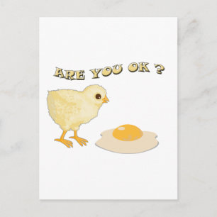 Are you o.k ? postcard