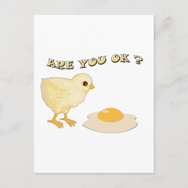 Are you o.k ? postcard (Front)