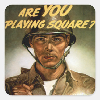 Are You Playing Square? Square Sticker