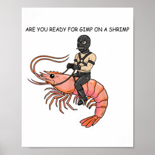 Are You Ready For Gimp On A Shrimp Poster