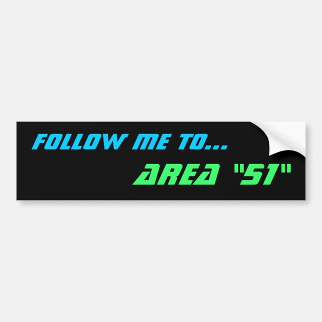 AREA "51" bumper sticker (Front)