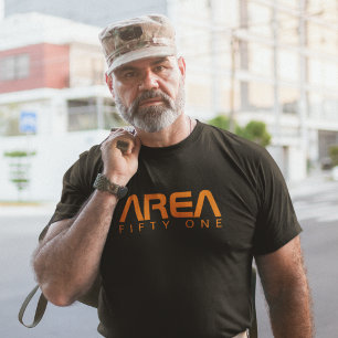 Area 51 Cool Clothing Alien UFO Paranormal Black T-Shirt