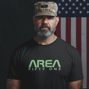 Area 51 Cool Clothing Alien UFO Paranormal Black T-Shirt