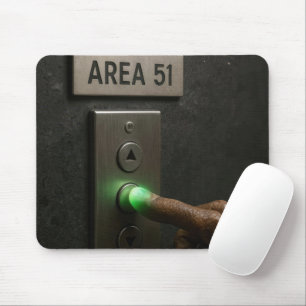 Area 51 Elevator Button Mouse Pad