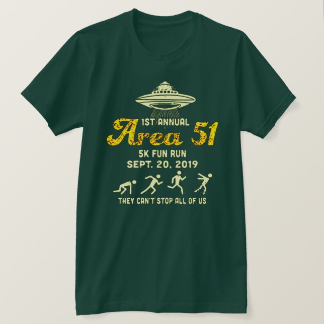 Area 51 Fun Run T-Shirt (Design Front)
