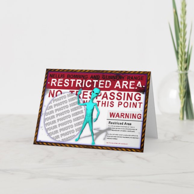 Area 51 Photo Greeting Card (Front)