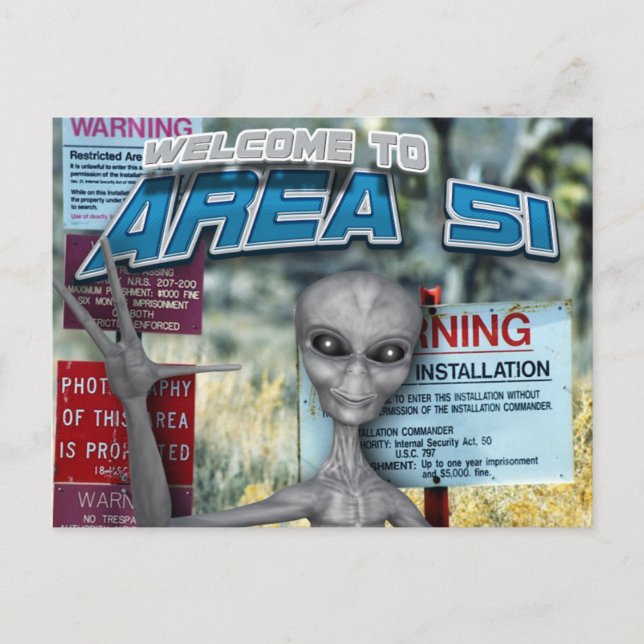 Area 51 postcard (Front)