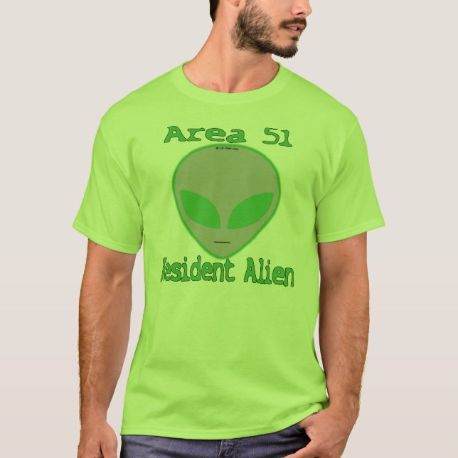 Area 51 Resident Alien T-Shirt (Front)