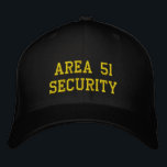 Area 51 Security Alien Ufo Paranormal Investigator Embroidered Hat<br><div class="desc">This Area 51 Security design features yellow embroidered typography on a black cap. Makes a perfect gift for anyone who is interested in Aliens, extraterrestrials, Ufo's, flying saucers and conspiracy theories. This hat is fully customisable by simply editing the text area in the personalise section to create your own paranormal...</div>
