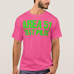 Area 51 Test Pilot Retro Halloween Costume Roswell T-Shirt