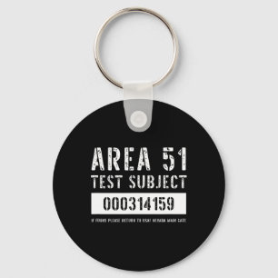 Area 51 Test Subject Alien Abduction Halloween Cos Key Ring
