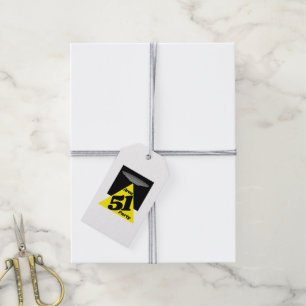 Area 51 UFO, Birthday Gift Tags