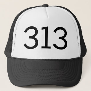Area Code 313 (Detroit) Trucker Hat