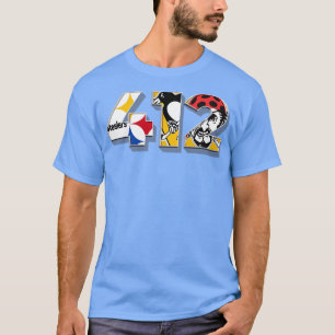Area Code 412 Sports Teams for Pittsburgh T-Shirt