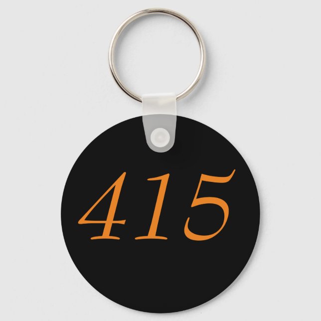Area Code 415 (San Francisco) Key Ring (Front)