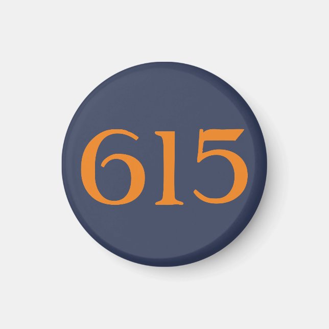 Area Code 615 (Nashville) Magnet (Front)