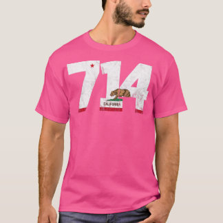 Area Code 714 Anaheim California TShirt 6