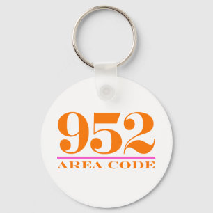 Area Code 952 Key Ring