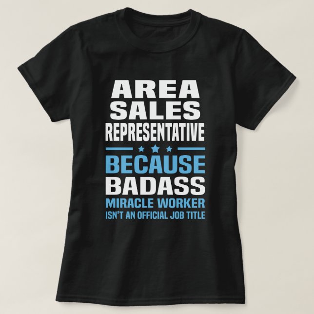 Area Sales Representative T-Shirt (Design Front)
